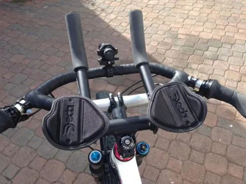 Fred bar installed with a Jones bar and aero bars